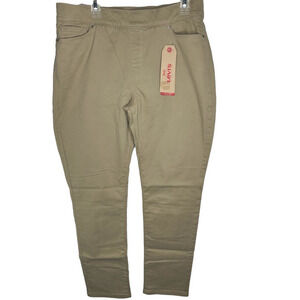 Levi's Khaki Perfectly Slimming Pull on Skinny 16M/33